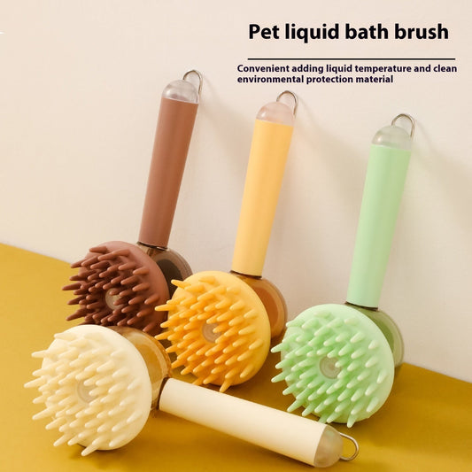 3 In 1 Pets Bath Brush For Dogs And Cats Shower Massage Brush,