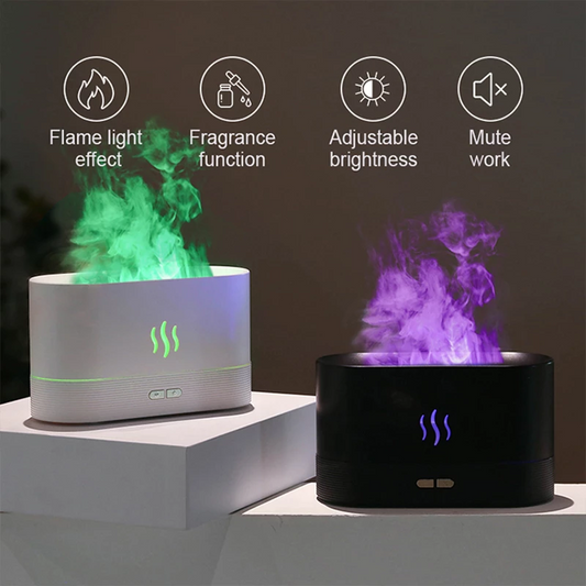 Colorful Flame Air Humidifier USB Aroma Diffuser