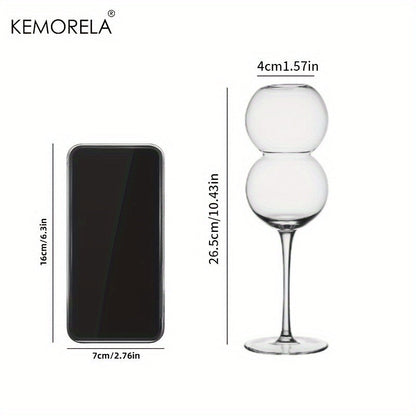 KEMORELA Elegant Sphere Cocktail Glass - Reusable, Ideal for Champagne