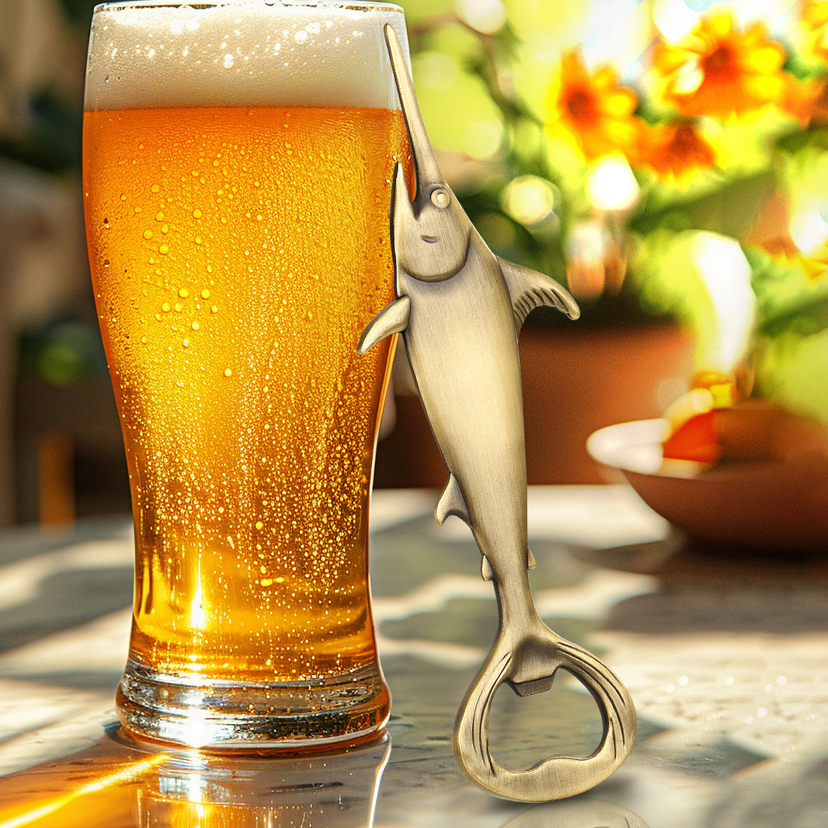 Creative Swordfish Handle Metal Beer Bottle Openers Kitchen Bar