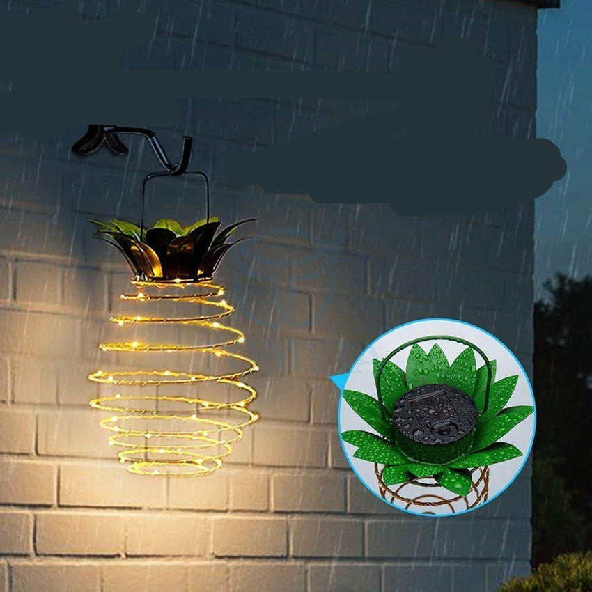 Outdoor Waterproof Garden Pineapple Solar Lights Path Lights