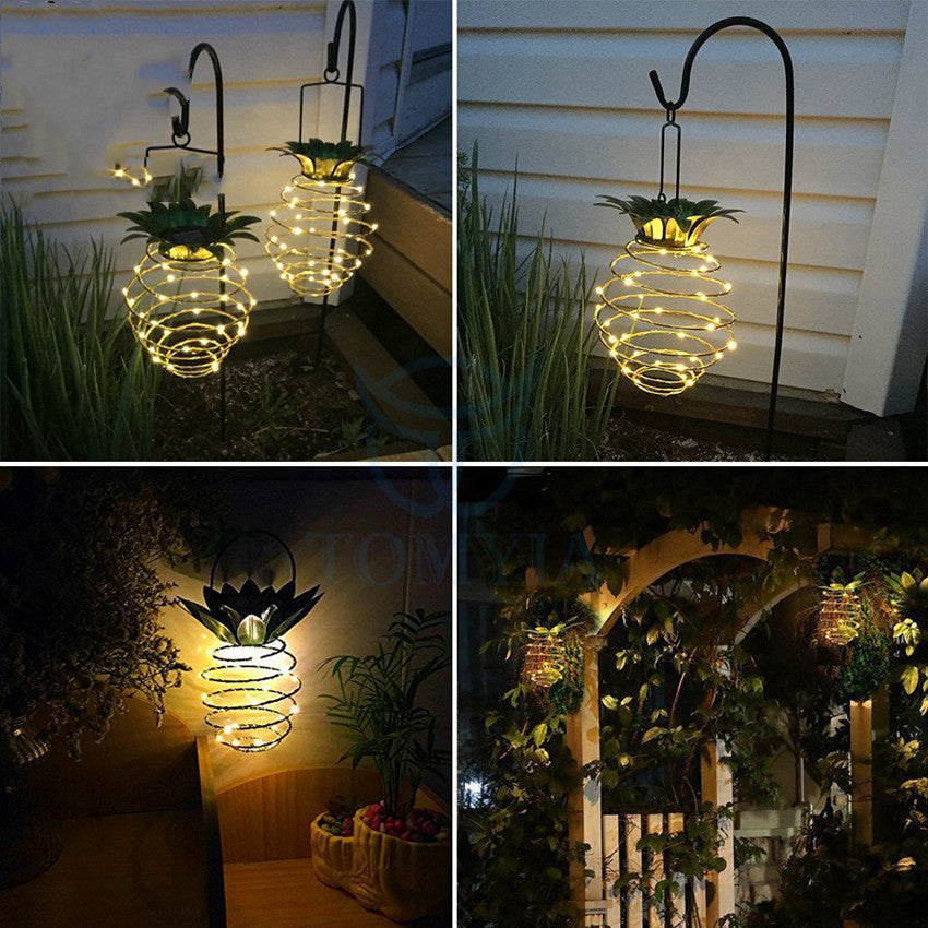 Outdoor Waterproof Garden Pineapple Solar Lights Path Lights