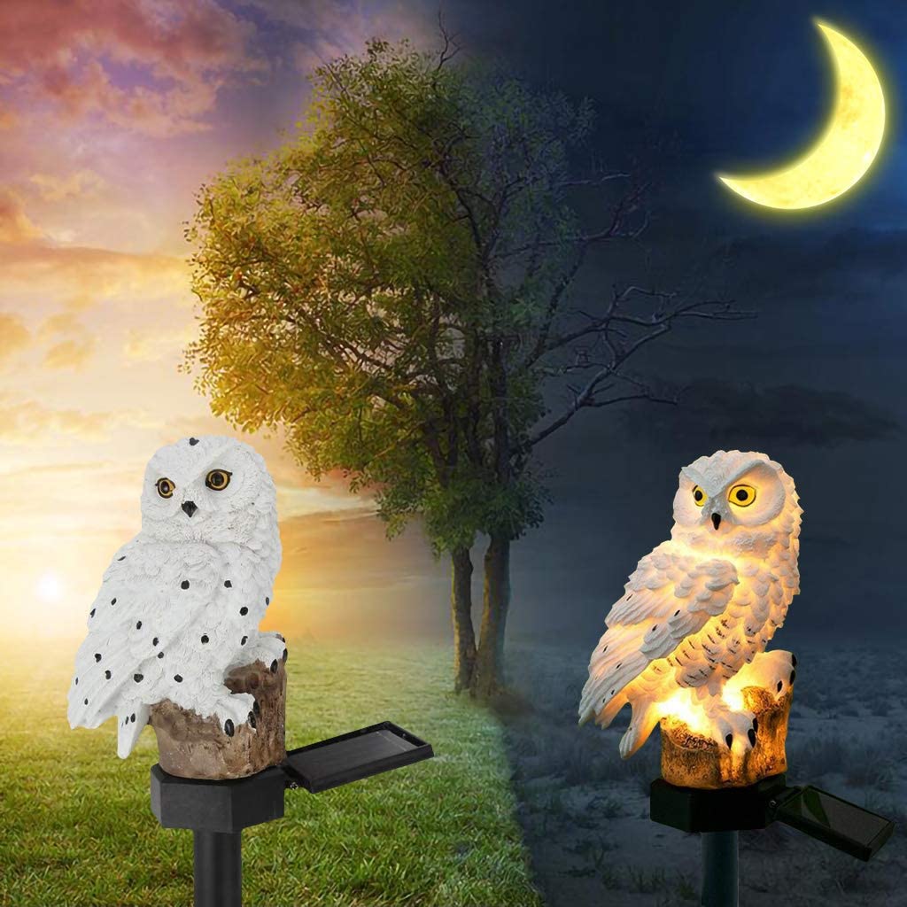 Owl Solar Lights for Halloween Decoration Outdoor Waterproof Stake