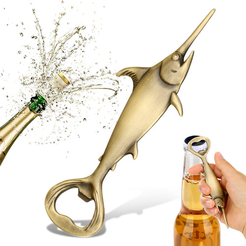Creative Swordfish Handle Metal Beer Bottle Openers Kitchen Bar