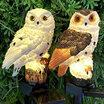 Owl Solar Lights for Halloween Decoration Outdoor Waterproof Stake