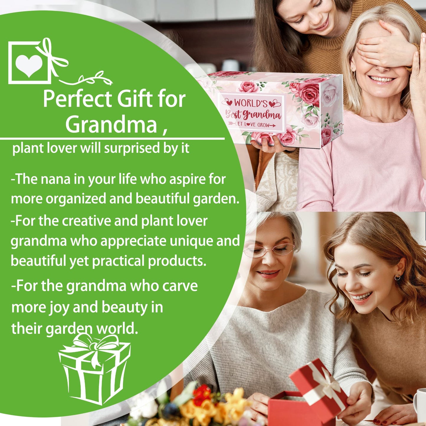 Grandma Birthday Gardening Gifts Outdoor Garden Tool Set Gift for