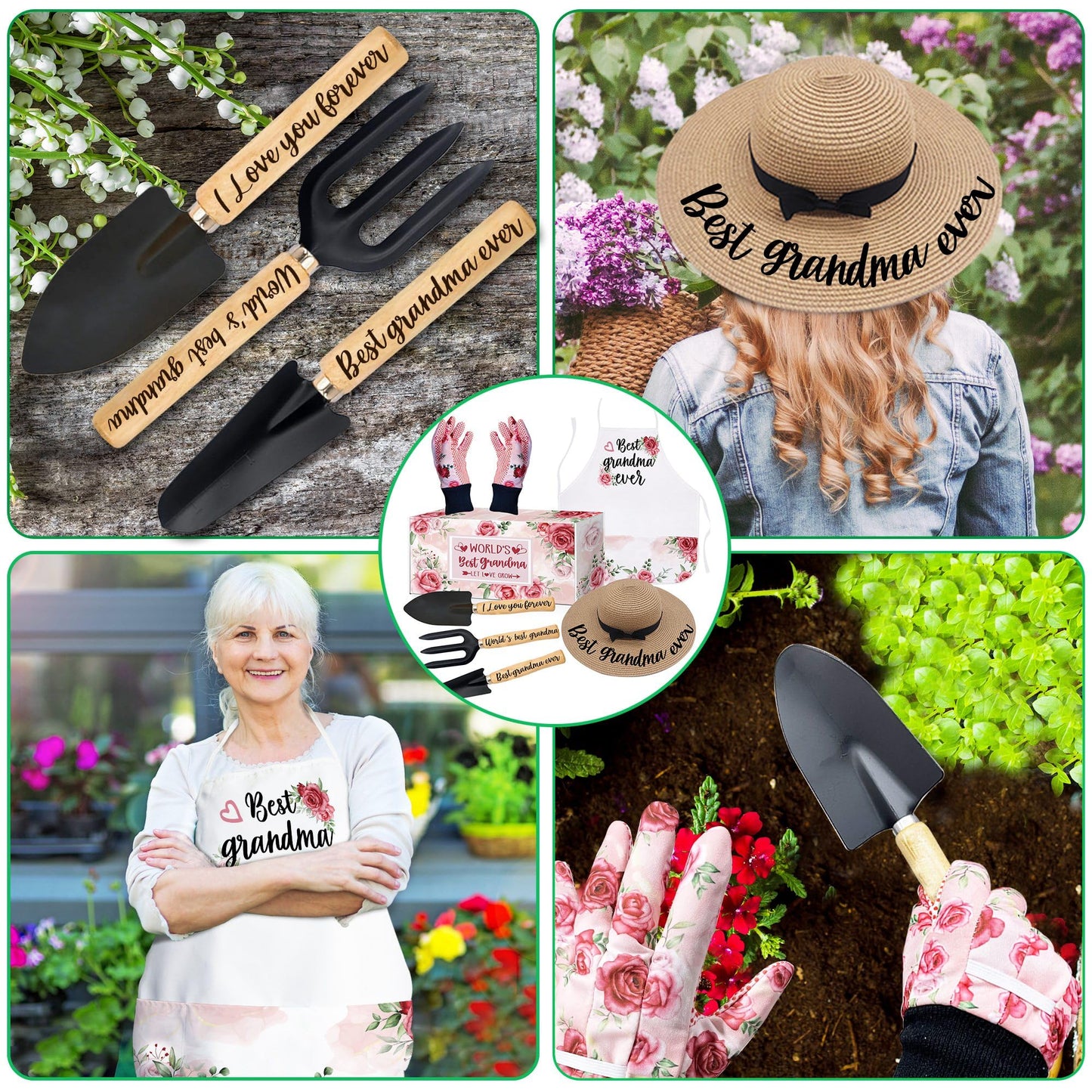 Grandma Birthday Gardening Gifts Outdoor Garden Tool Set Gift for
