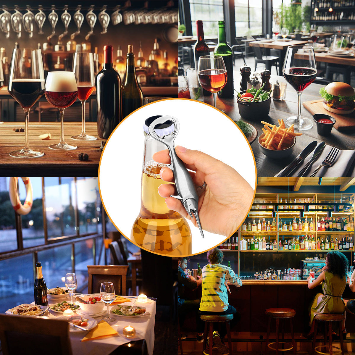 Creative Swordfish Handle Metal Beer Bottle Openers Kitchen Bar