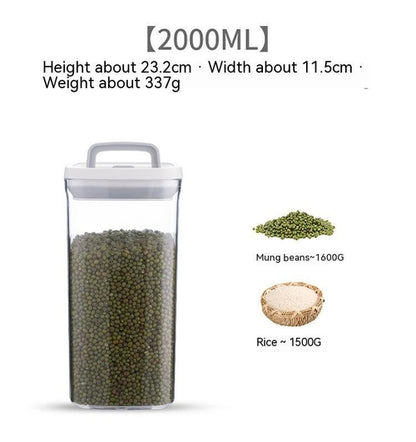 Transparent Stackable Kitchen Dry Goods Crisper