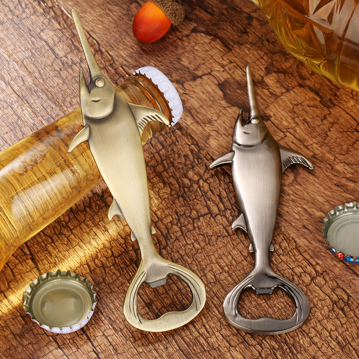 Creative Swordfish Handle Metal Beer Bottle Openers Kitchen Bar
