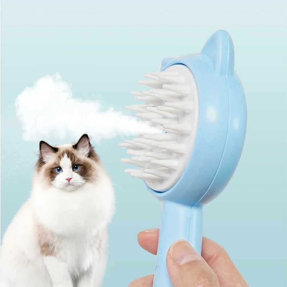 Hair Cleaning Brush With Mist Multifunctional Cat Grooming Brush